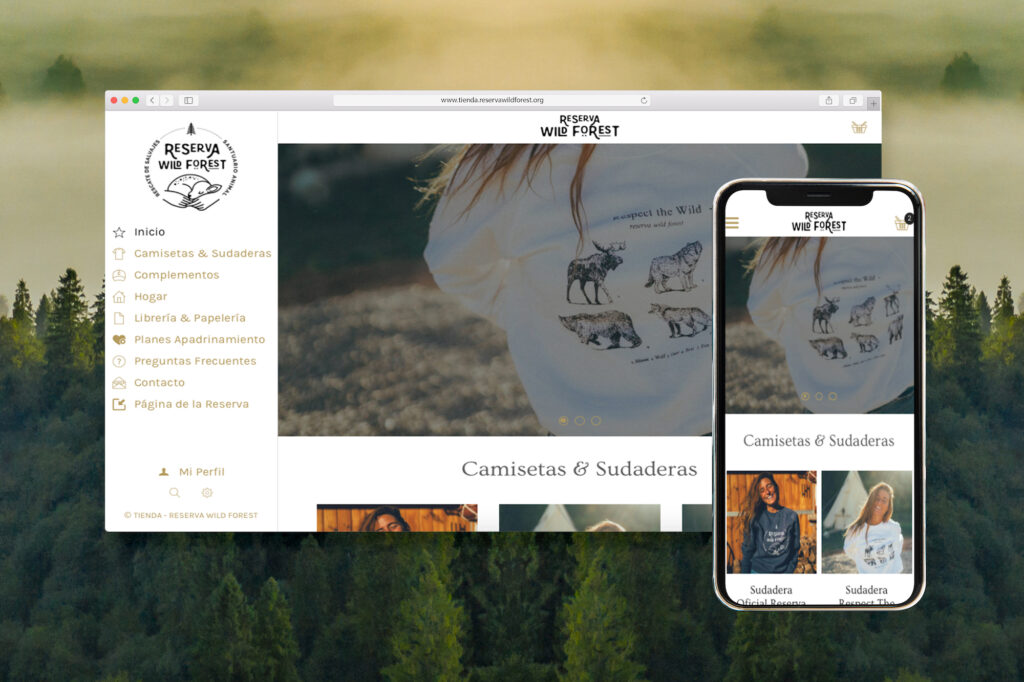 pwa tienda reserva wild forest