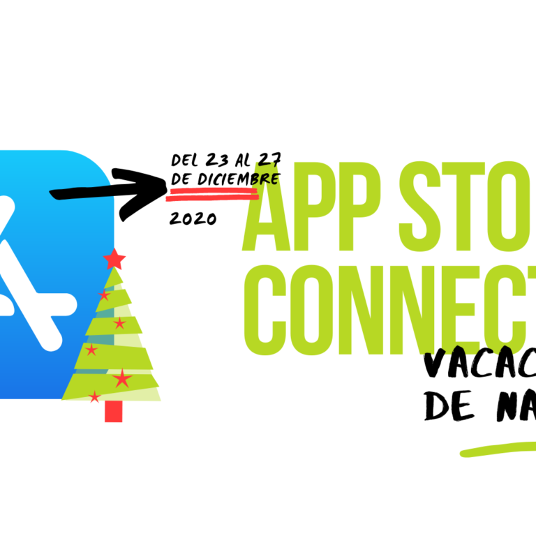 vacaciones de navidad en app store connect del 23 al 27 de diciembre